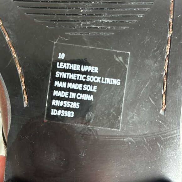 Express‎ Cognac Brown Leather Ombre Toe Oxfords Sz 10 main image 6